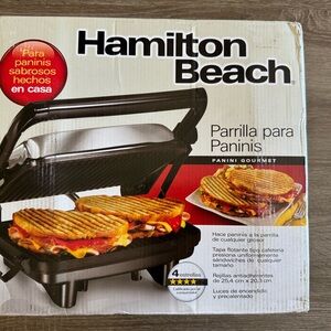 Brand New and Unopened Hamilton Beach Panini Press Grill